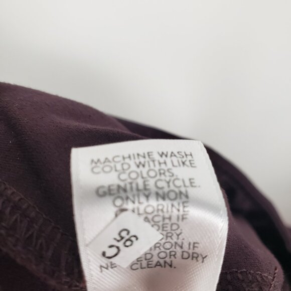 J Jill Ponte Leggings NWT Dark Fig Burgundy Pull On Pants Petite Size SP - Picture 8 of 8